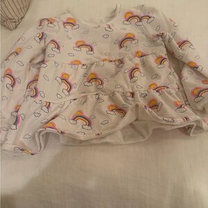 Tucker + Tate Rainbow Print Kids Shirt - White